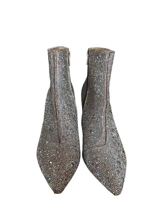 Betsey Johnson Cady Evening Rhinestone Ankle Booties in Silver - Picture 3 of 4